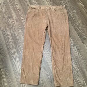 Brooks Brothers 346 Men's Corduroy Pants Flat Front Brown Size 40 X 32